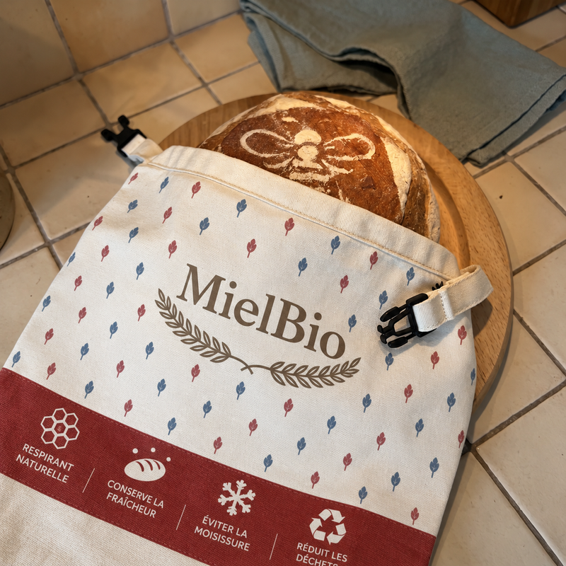 Sac à pain MielBio ™ avec un pain de campagne